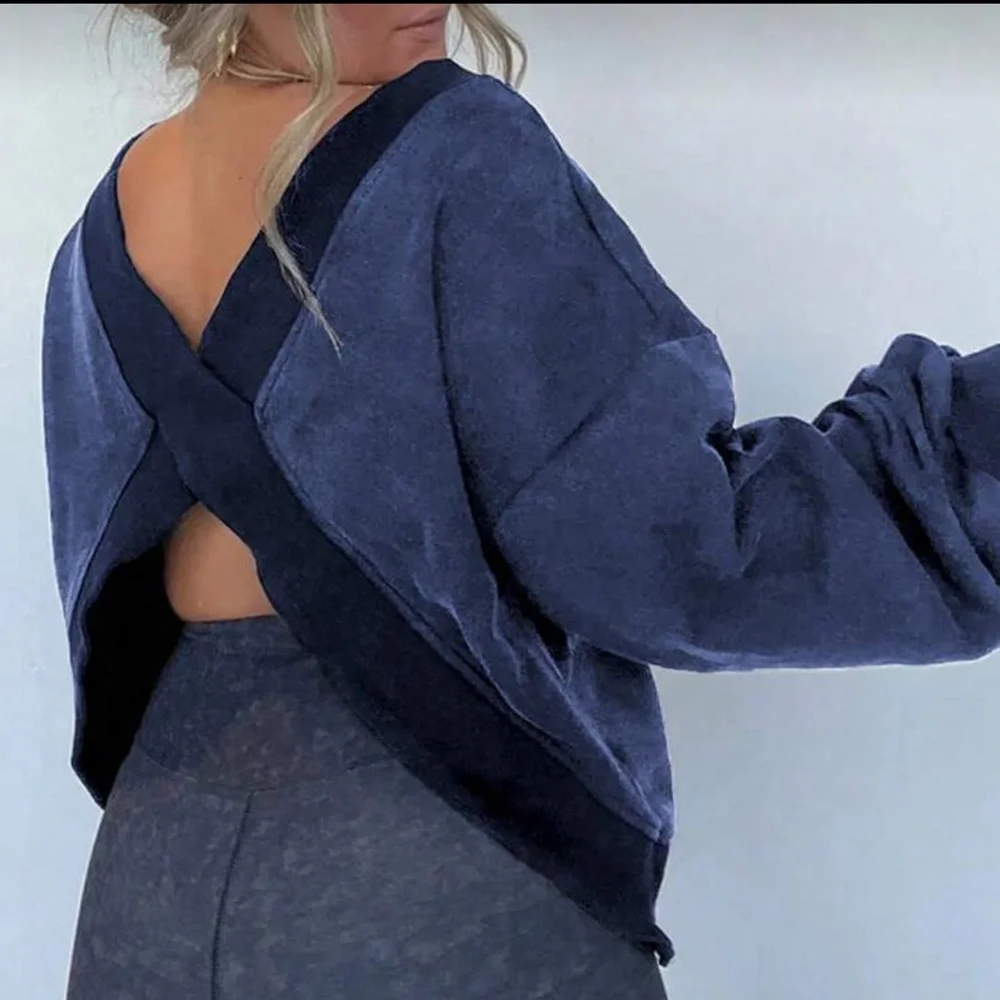 Navy/Blue Reversible Sweatshirt - Picture 2 of 5